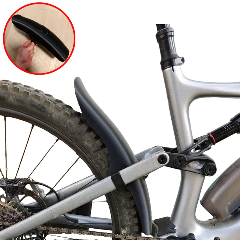 1 Stück Kohlefaser-Kunststoff Hinterer Schmutzfänger 3D-Gedruckter Spritzschutz Hinterrad-Schutzabdeckung für DJI Amflow Mountainbike