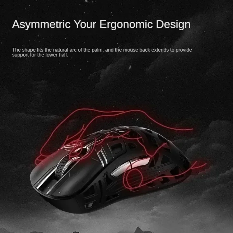 Imagem -03 - Wlmouse-sword x Magnesium Alloy Lightpeso Gaming Mouse Receptor 8k Mouse sem Fio Office pc Acessórios Gamer Presentes Paw3950hs