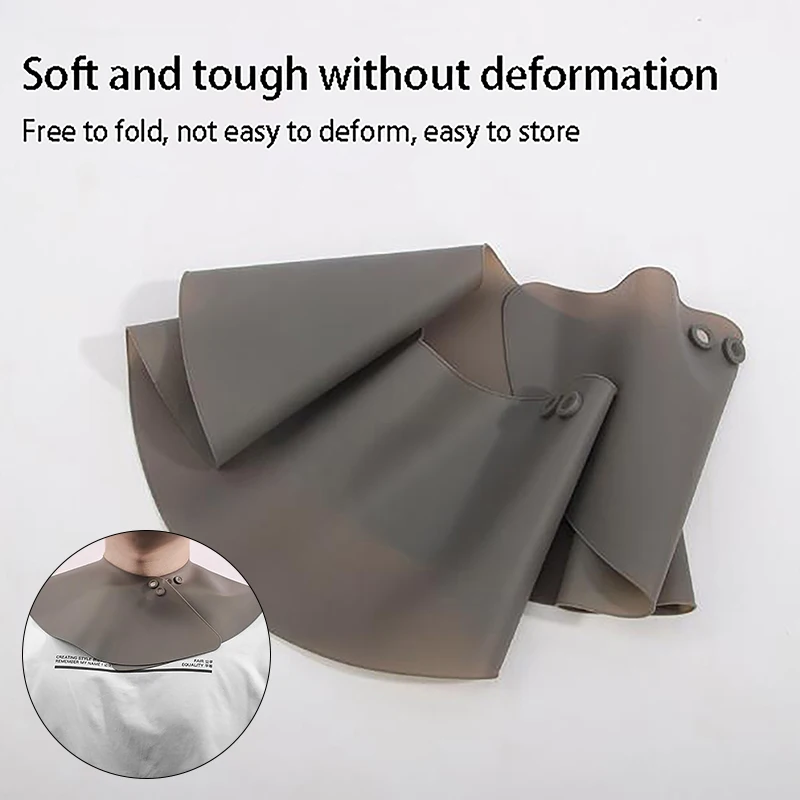 Barber Silicone Hairdressing Cape Waterproof Hair Coloring Wraps Shoulder Cover Pads Neck Cloak Styling Tools Salon Accessories