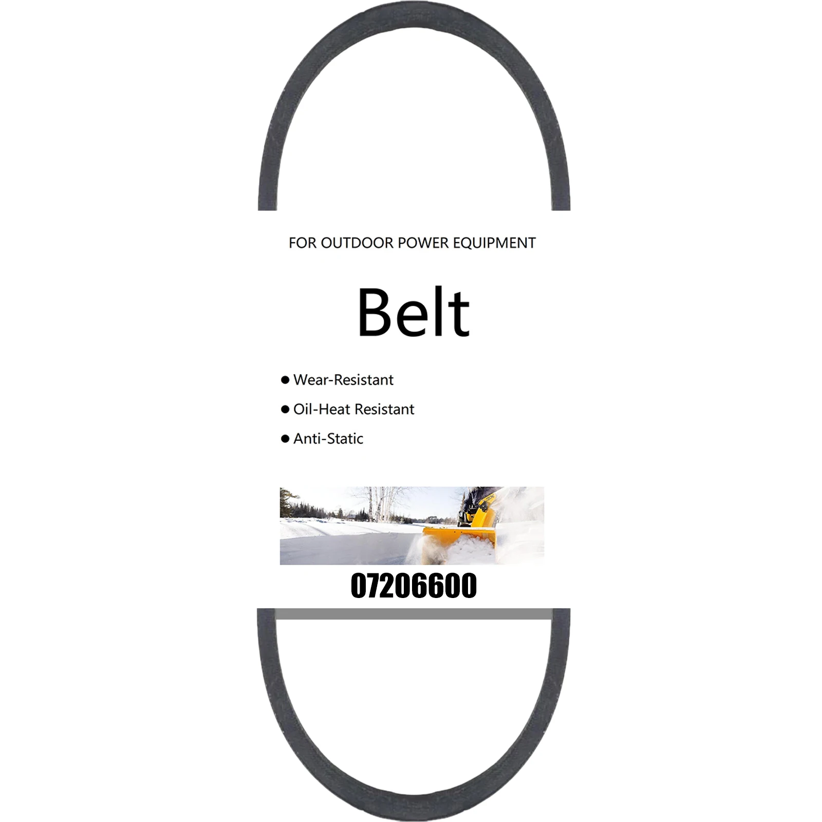 07206600 Snowblower Drive V Belt for Ariens ST824 ST832 ST924 Snow Thrower, Replaces 72066
