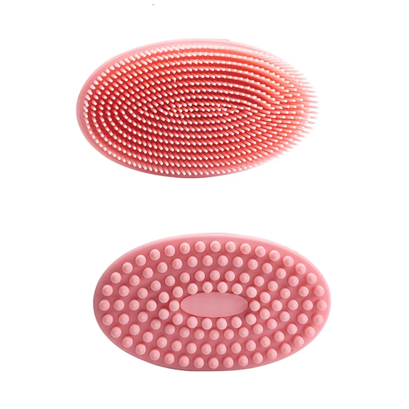 Silicone Body Scrubber Wholesales loofah brush Washing Comb Bath Brush Body Scrubber Bristles Scalp Massager Exfoliating