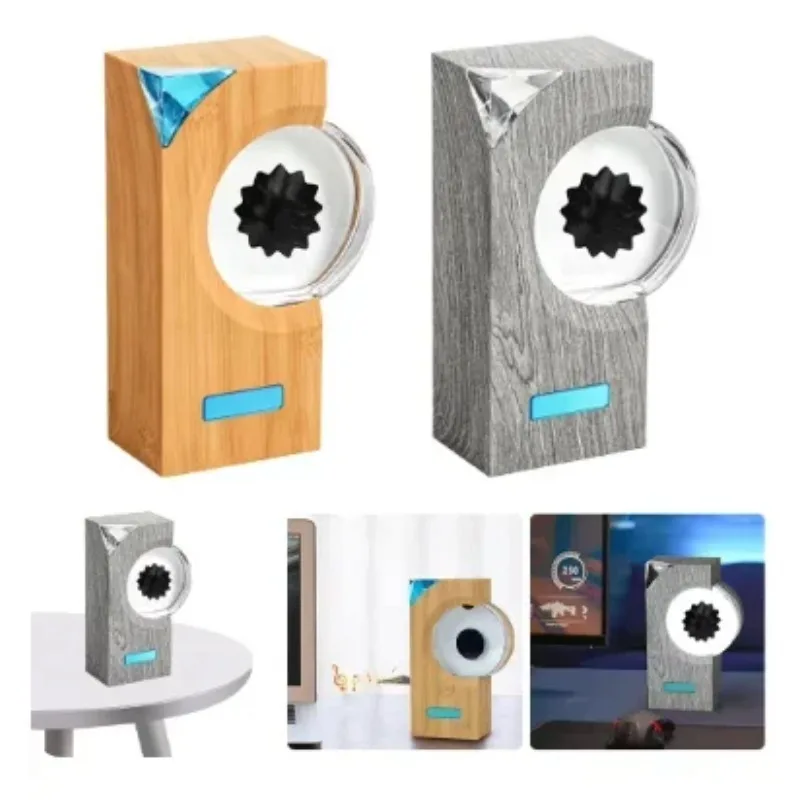 Dancing Ferrofluid with Music Rhythm Music Rhythm Lamp Ferrofluid Sound Visualizer Ferrofluid Desk Toy for Home Office