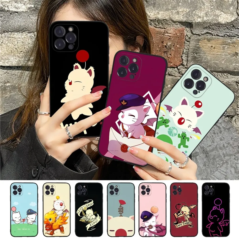 Moogle Final Fantasy Phone Case Silicone Soft for iphone 15 14 13 12 11 Pro Mini XS MAX 8 7 6 Plus X XS XR Cover