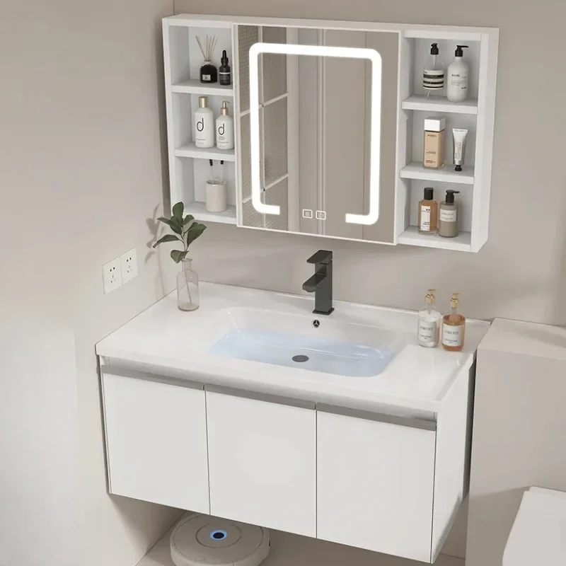 Toilet Slim Bathroom Cabinet Drawer Cupboard Modern Bathroom Cabinet Accessories Simple Mirror Badkamer Kast Hotel Furniture