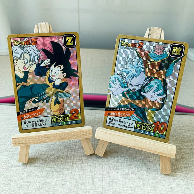 Anime Dragon Ball DIY ACG Broly Videl Vegeta Yonsei Majin Buu Trunks Piccolo Fighting Game Collectible Cards Birthday Toy Gift