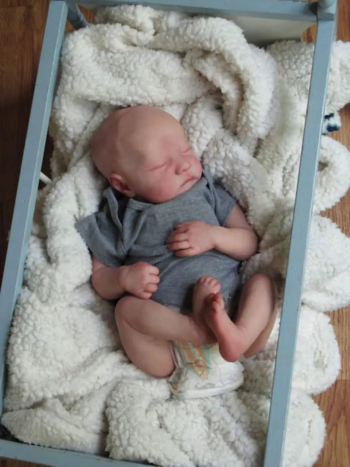 49cm Reborn Baby Dolls Handmade 3D Skin Visible Veins Levi Girl Boy Reborn Sleeping Baby Doll Girl Child Christmas Birthday Gift