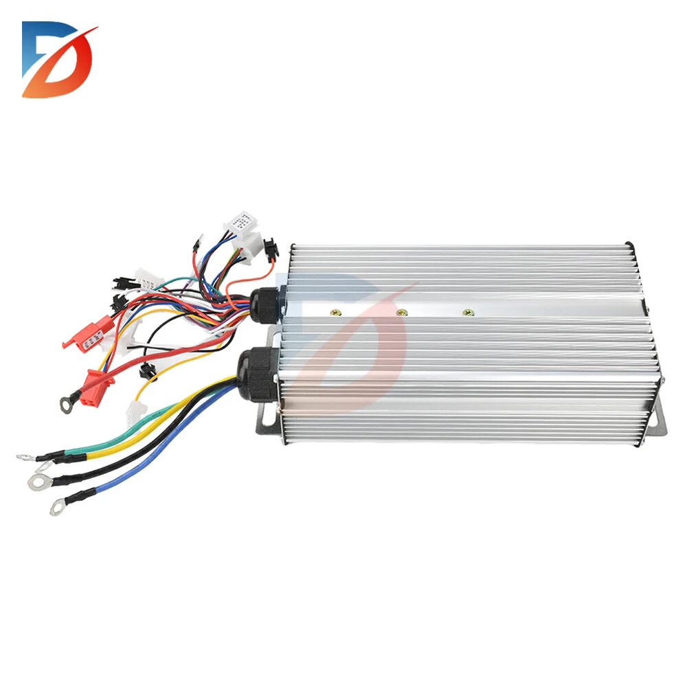 Electric Vehicle Controller 48V/60V/72V/84V 3000W Double Row Intelligent Brushless Controller MOS Tube SKST049N08 Splash Proof