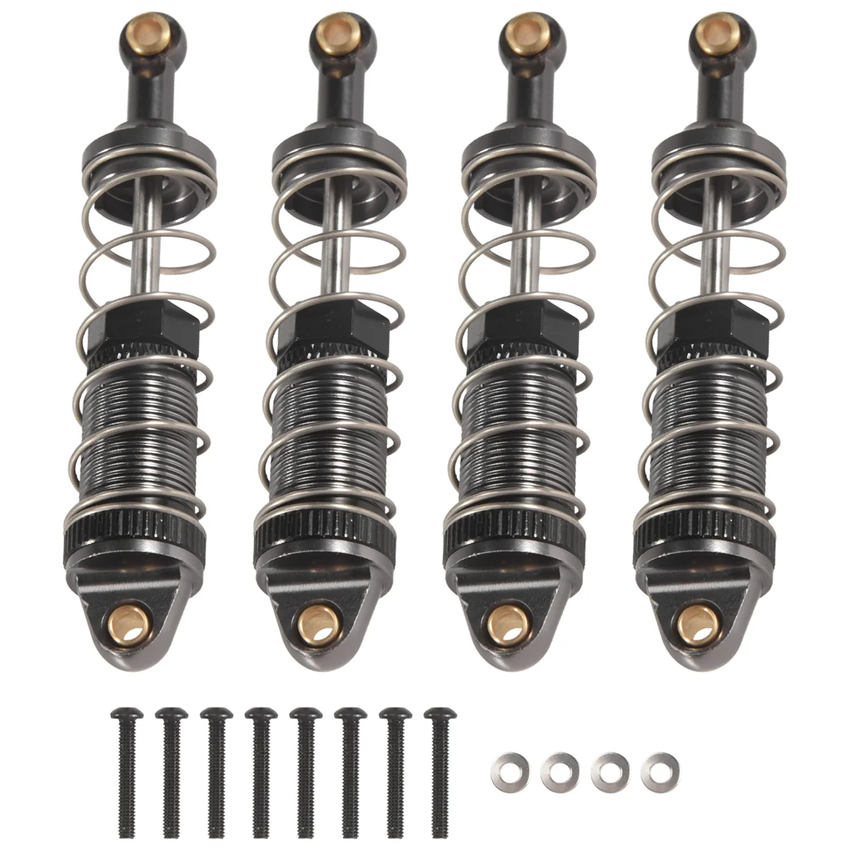 Ultra-Durable for MN86 MN86S MN86K MN86KS MN G500 Adjustable Oil All Metal Shock Absorbers Damper 1/12 RC Car Upgrades Parts,Tit