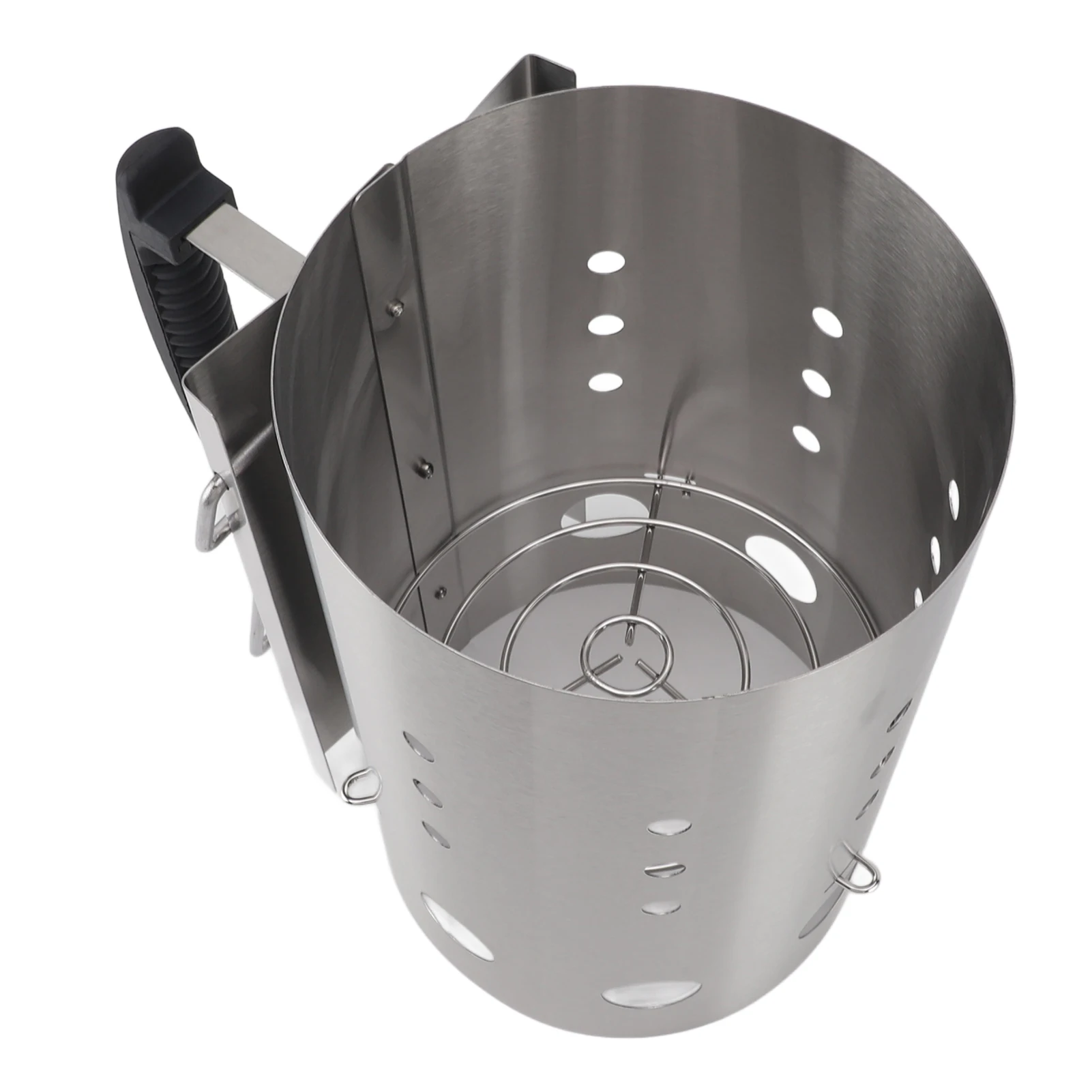Charcoal Chimney Starter - Allume-feu portable en acier inoxydable multifonctionnel
