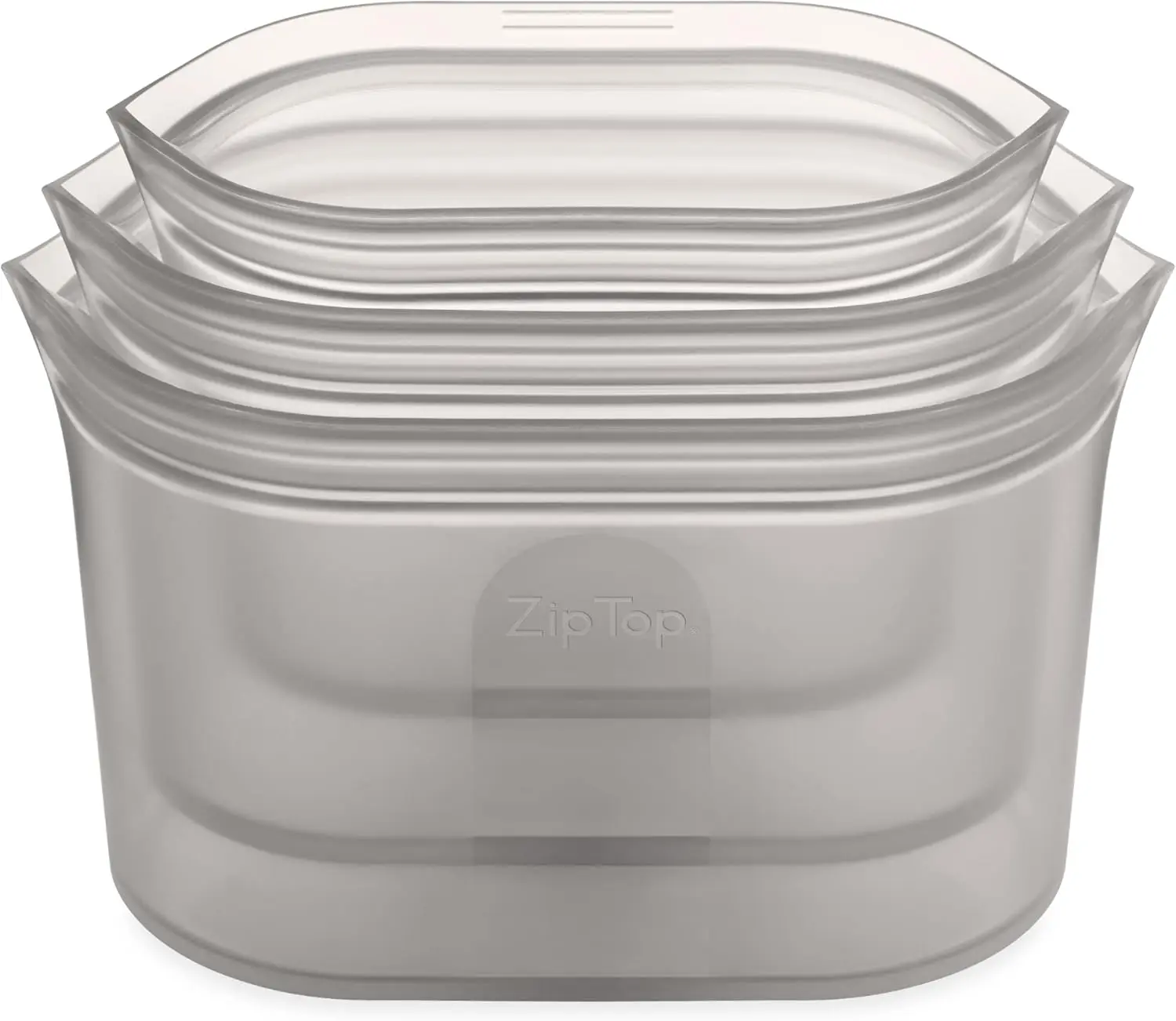 

Reusable Silicone Food Storage Bags, 3-Pack, Gray, Microwave/Dishwasher/Freezer Safe, BPA-Free