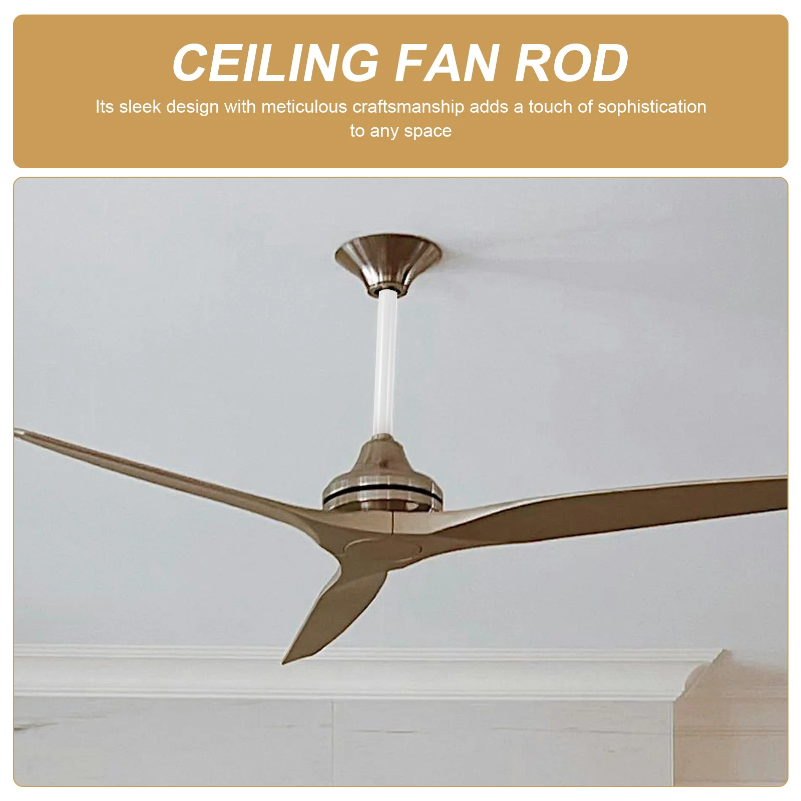 

Premium Fan Extension Rod Universal Downrod Replacement for Ceiling Fans Easy Install Iron Part