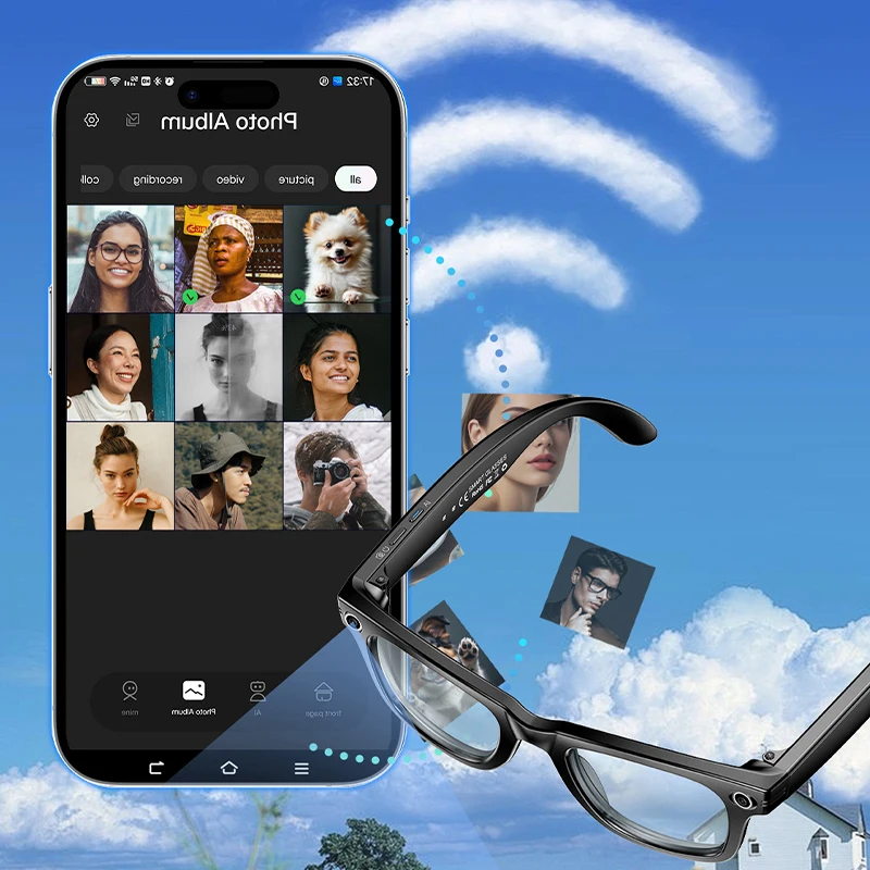 Smart Glasses Record Video AI Photo Sunglasses Men Women Translator Bluetooth Call Outdoor Music Touch Eyewear Shades UV400 - Image 6