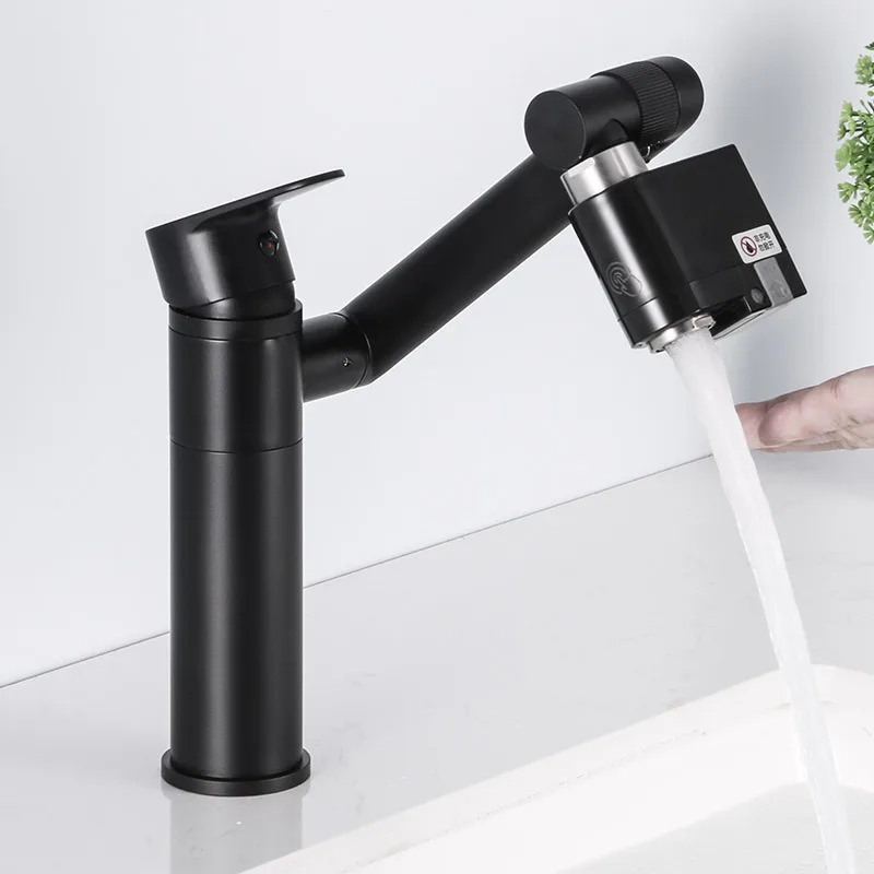 Smart Touch Kitchen Faucets Sensor Water Tap Sink Mixer Deck Mounted Water Mixer Intelligent water-saving Rotate Touch Faucets