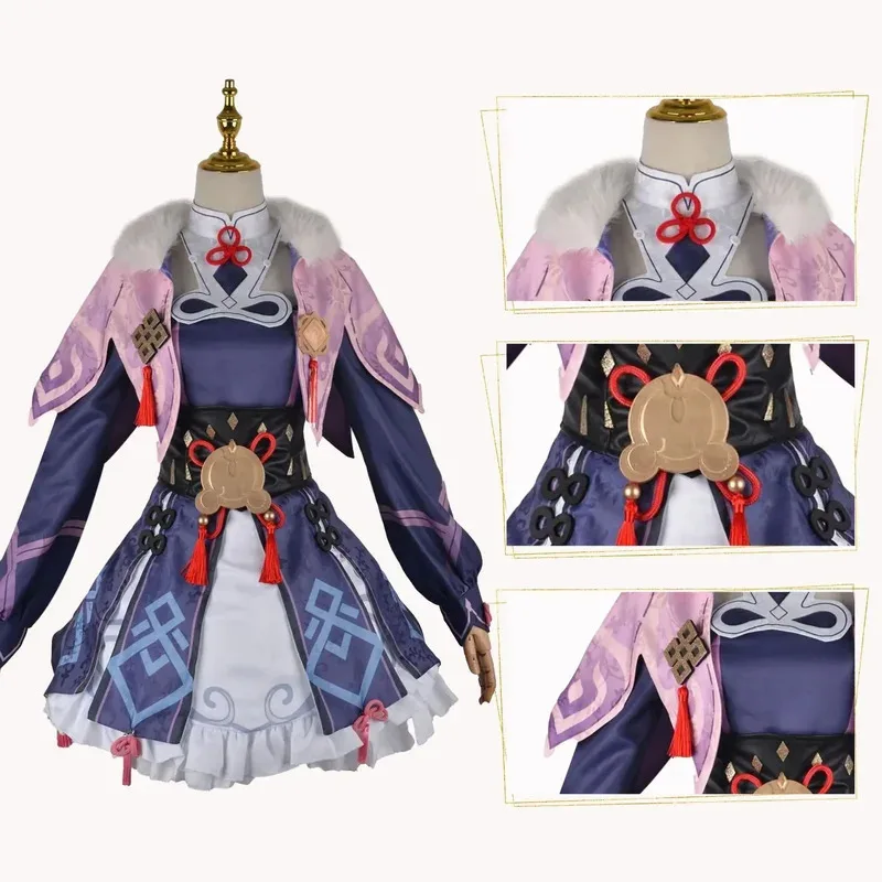 CyGenshin Impact YunJin Kostum تأثيري الأوبرا النمط الصيني الكبار النساء هالوين كرنفال حفلة موحدة أداء زي مجموعة #4