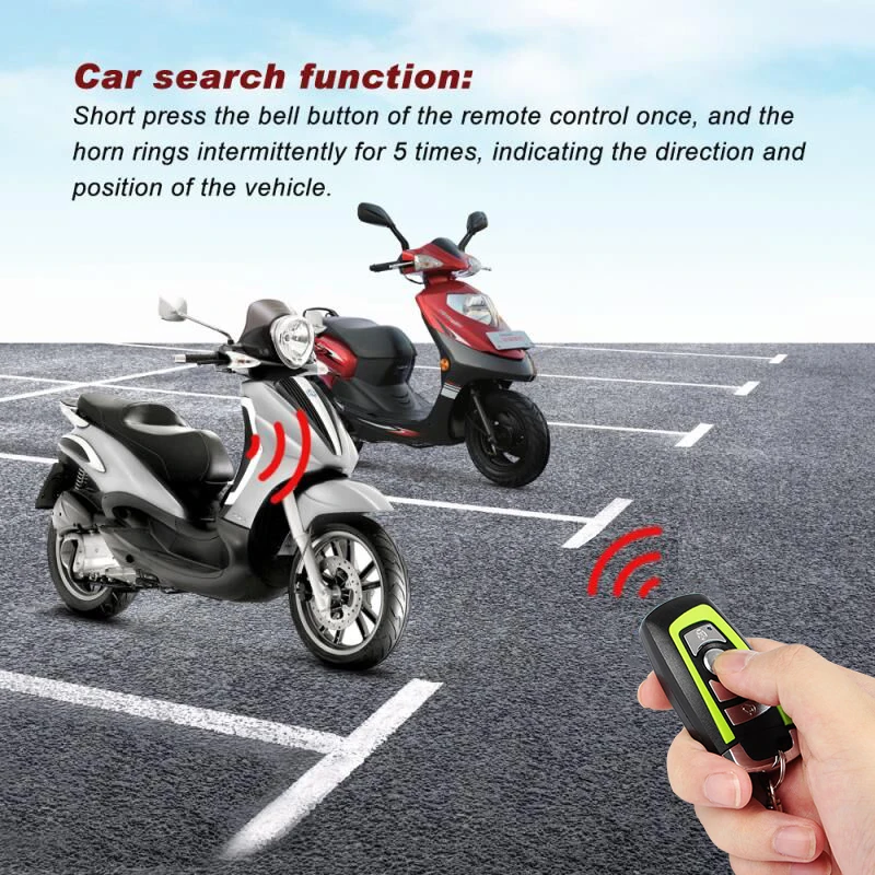 Bluetooth motorcycle anti-theft alarm automatically senses mobile phone operation, one-key start PKE induction anti-theft lock