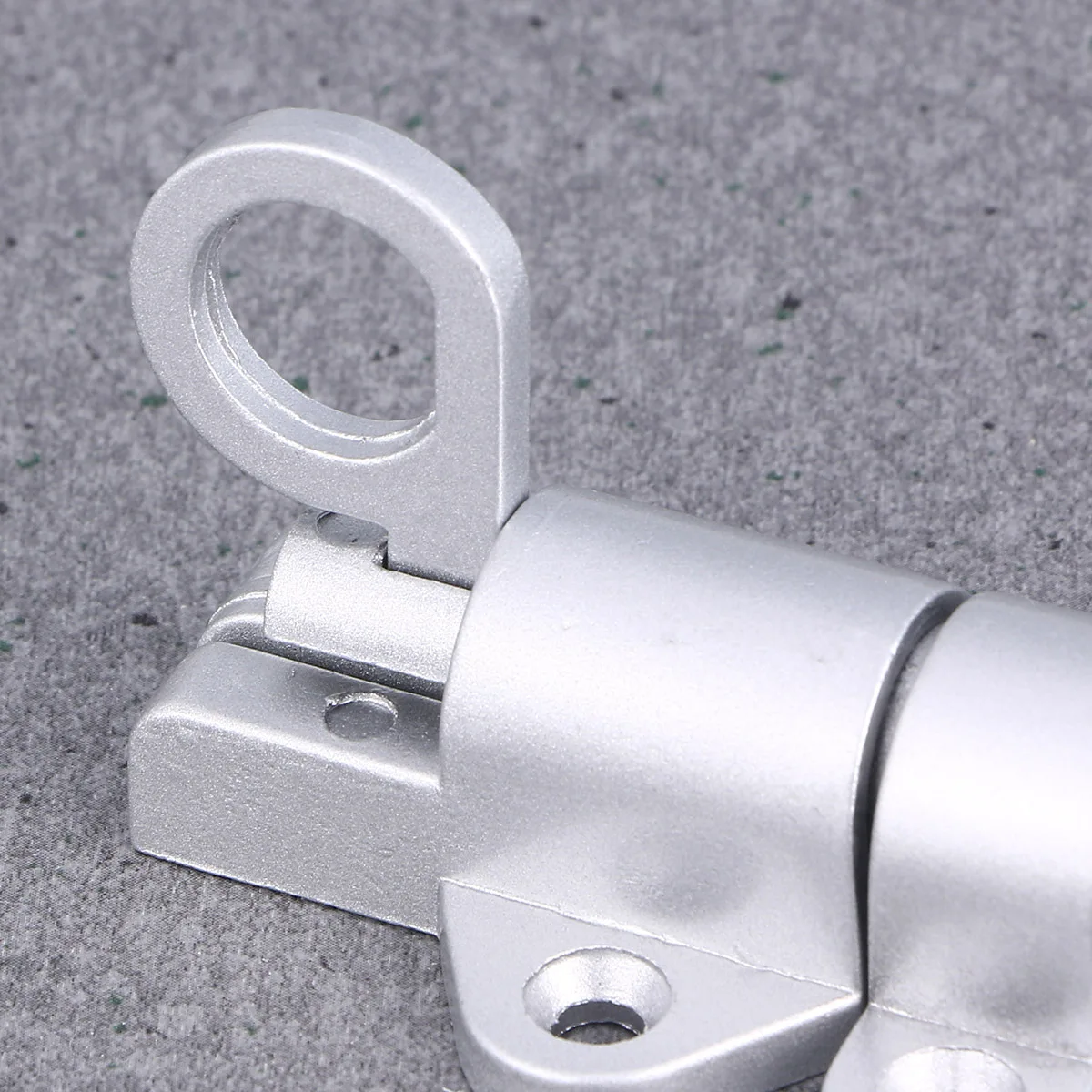 

Aluminum Alloy Pull Ring Bounce Door Bolt Silver Spring Loaded Automatic Self-Closing Gate Window Security Latch
