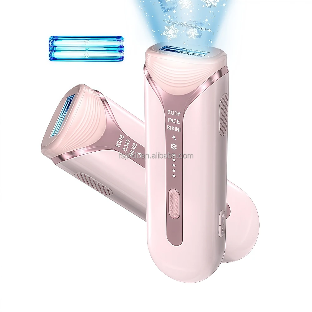 

2025 новейшая двойная лампа с сапфировым стеклом и ледяным охлаждением, устройство IPL IGBT, большой точечный размер, постоянный эпилятор для домашнего использования