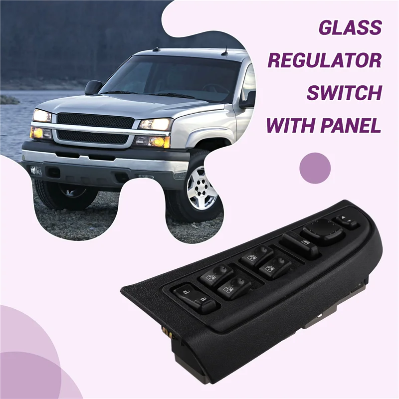 

Well 15883323 Driver Side Master Power Window Switch For Chevy GMC Cadillac Models 2003-2007 Escalade, Avalanche, Silverado