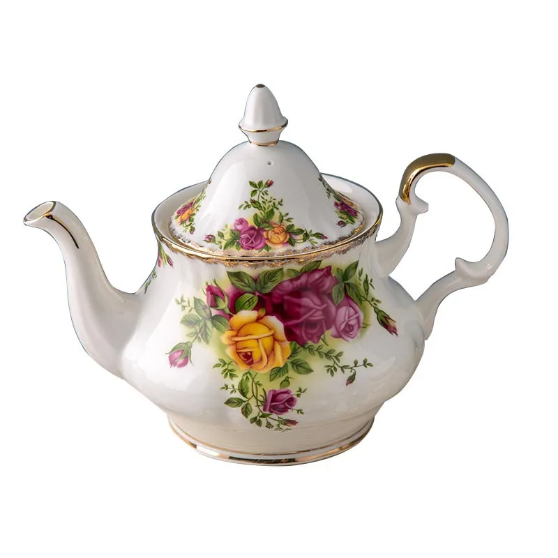

Customizable Bone Porcelain Coffee Set with Gold Afternoon Tea Set, English Coffee Cup