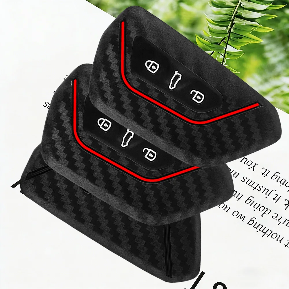 Premium Soft Silicone Car Key Case Cover For Seat Leon Mk4 Cupra Formentor For Skoda Octavia A8 MK4 Mk8 For VW Golf 8 GTI ID 4