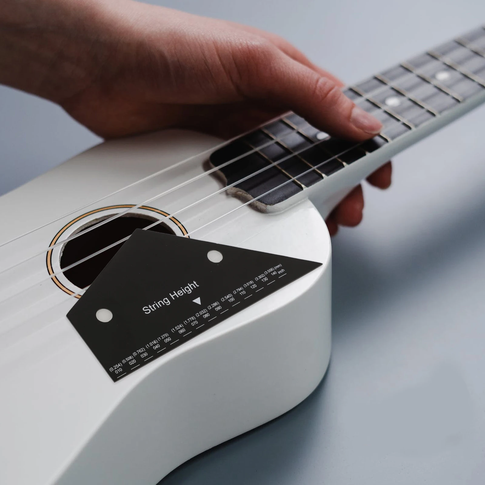 

Metal Guitar String Action Gauge Ruler Tool For Electric Bass String Measuring Portable Fret Rocker With Multiple Scales Guitar