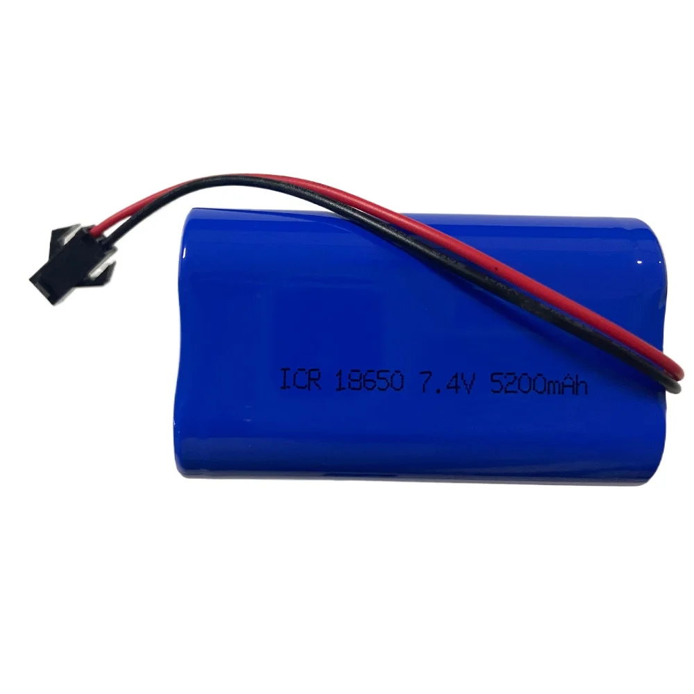 Doublepow 100% Original 18650 lithium battery 7.4v 5200mah rechargeable battery pack megaphone speaker  protection board