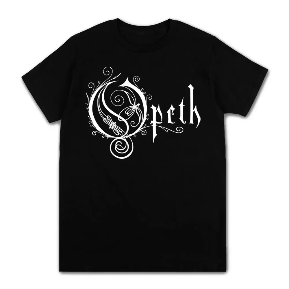 Vintage Progressive Death Metal Band Printed T-shirt for Men Women Fashion Opeth Band Short-Sleeved Tees 100% Cotton Streetwear