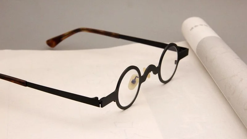 Metall Kleine Runde Rahmen Retro Personalisierte männer Brille Rahmen Ultra Licht Optische Brillen rahmen Für männer V46 – Detail 8