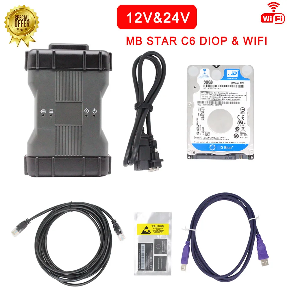 

High Quality Newest 2023 06 DOIP MB Star C6 support CAN BUS with software SSD C6 WIFI Multiplexer vci Diagnosis Tool SD Connect