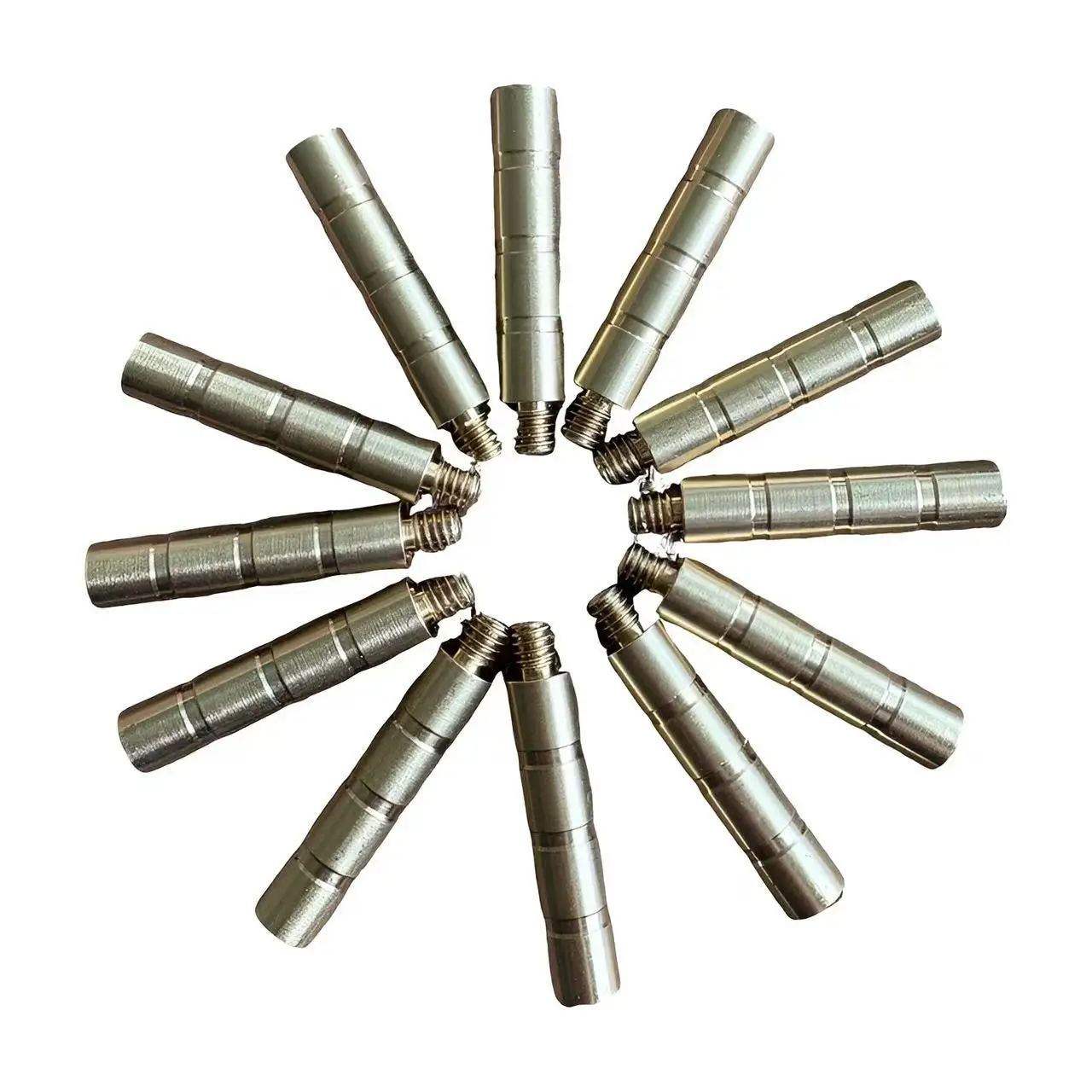 12pcs 25/50/100Gr Archery Arrow Insert Screw Copper Brass Arrow Inserts Arrowheads Connector ID 6.2mm Shaft Archery Accessories