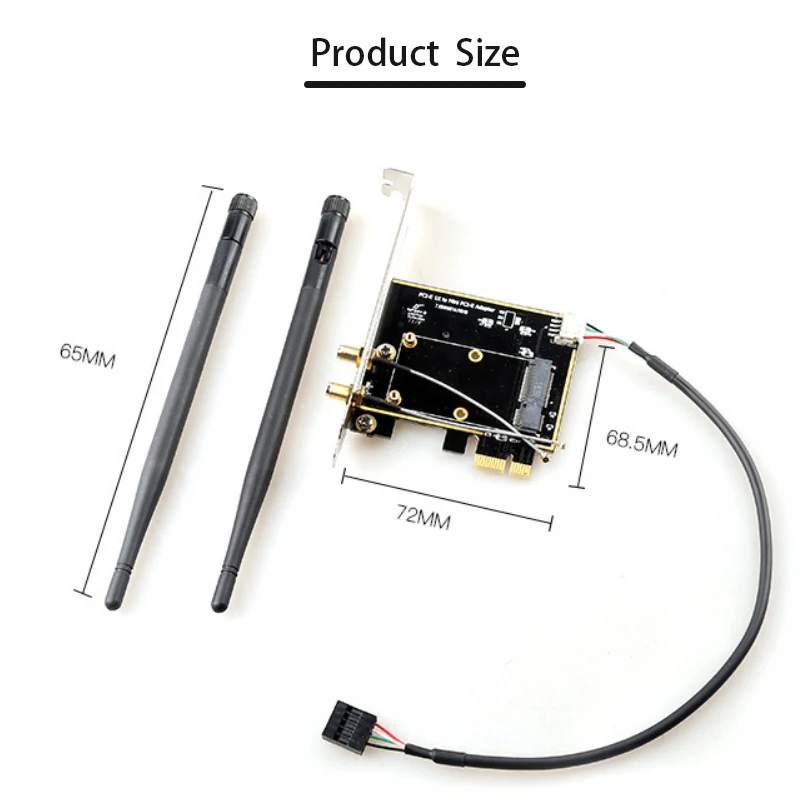 PCI-E 확장 카드, 미니 PCIE to PCIE 라이저 카드, 노트북 무선 네트워크 카드 어댑터, 확장기 PCIe 변환기, 블루투스 지지대