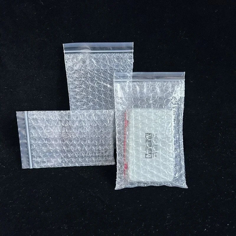 5-20cm Width Double-layer Self Sealing Bubble Bag100pcs Press Bite Sealed Pouch Anti Drop Waterproof Express Packaging Foam Bags