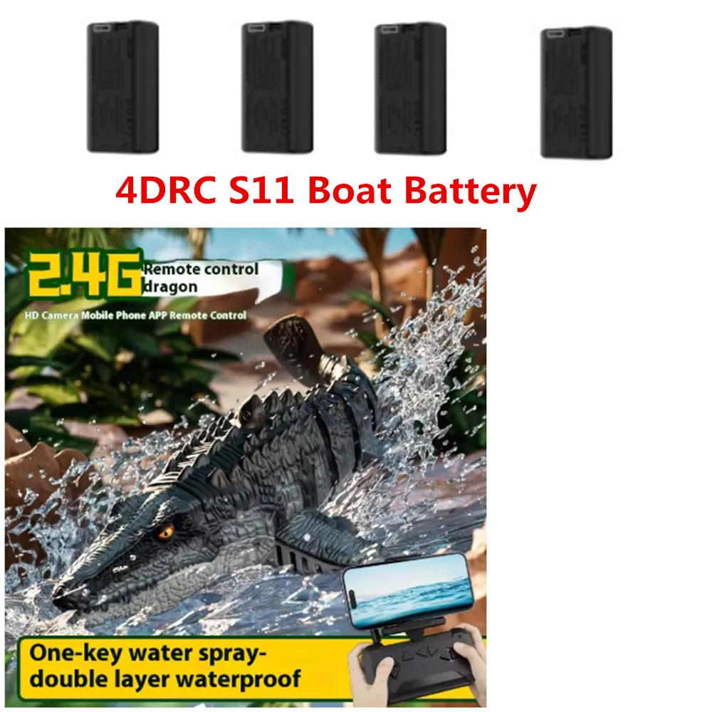 

4DRC S11 Battery 3.7V 1200mAh / 4D-S11 Spare Parts 4D-S11 Remote Control Boat Battery
