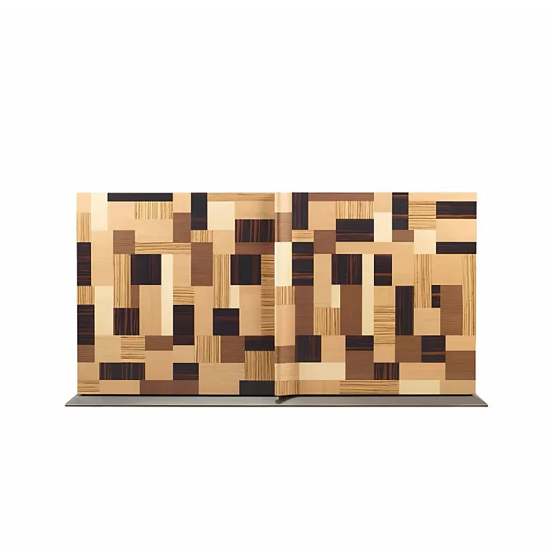 Italian light luxury solid wood dining side cabinet villa home living room modern simple creative entrance cabinet