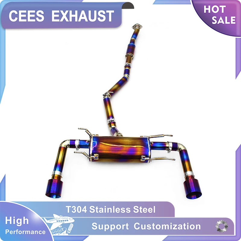 

CEES Muffler Exhaust Pipes SS304 for Toyota FT86/GT86/GR86/86/Scion FR-S 2.0L 2012-2024 Lightweight Catback Exhaust Exhaust Tip