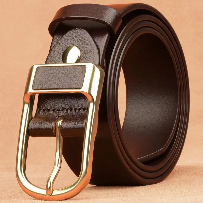 Cinturón con hebilla versátil e informal a la moda para hombre, cinturones estilo cowboy, cinturón con hebilla, cinturón Retro para vaqueros, cinturón informal de negocios