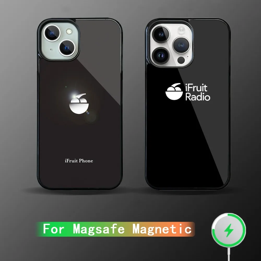حافظة هاتف IFruit من GTA 5 لهاتف iPhone 15 14 13 12 11 Plus Pro Max Magsafe شحن لاسلكي مغناطيسي