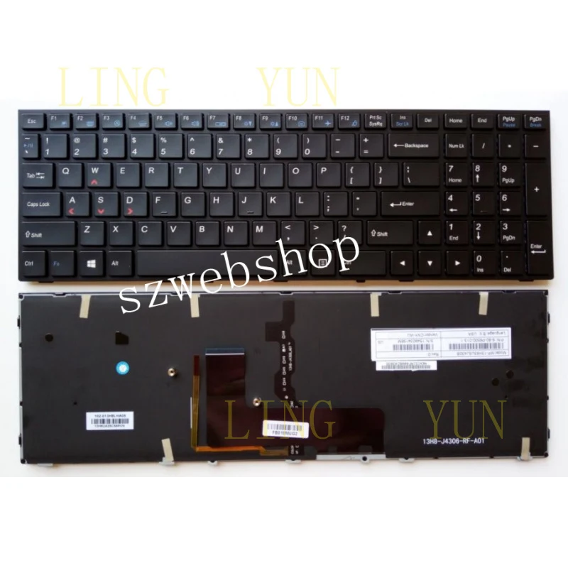 

Новая клавиатура с подсветкой для Clevo Sager NP8652 NP8657 NP8658 NP8672 NP8677 P505 (US-раскладка)