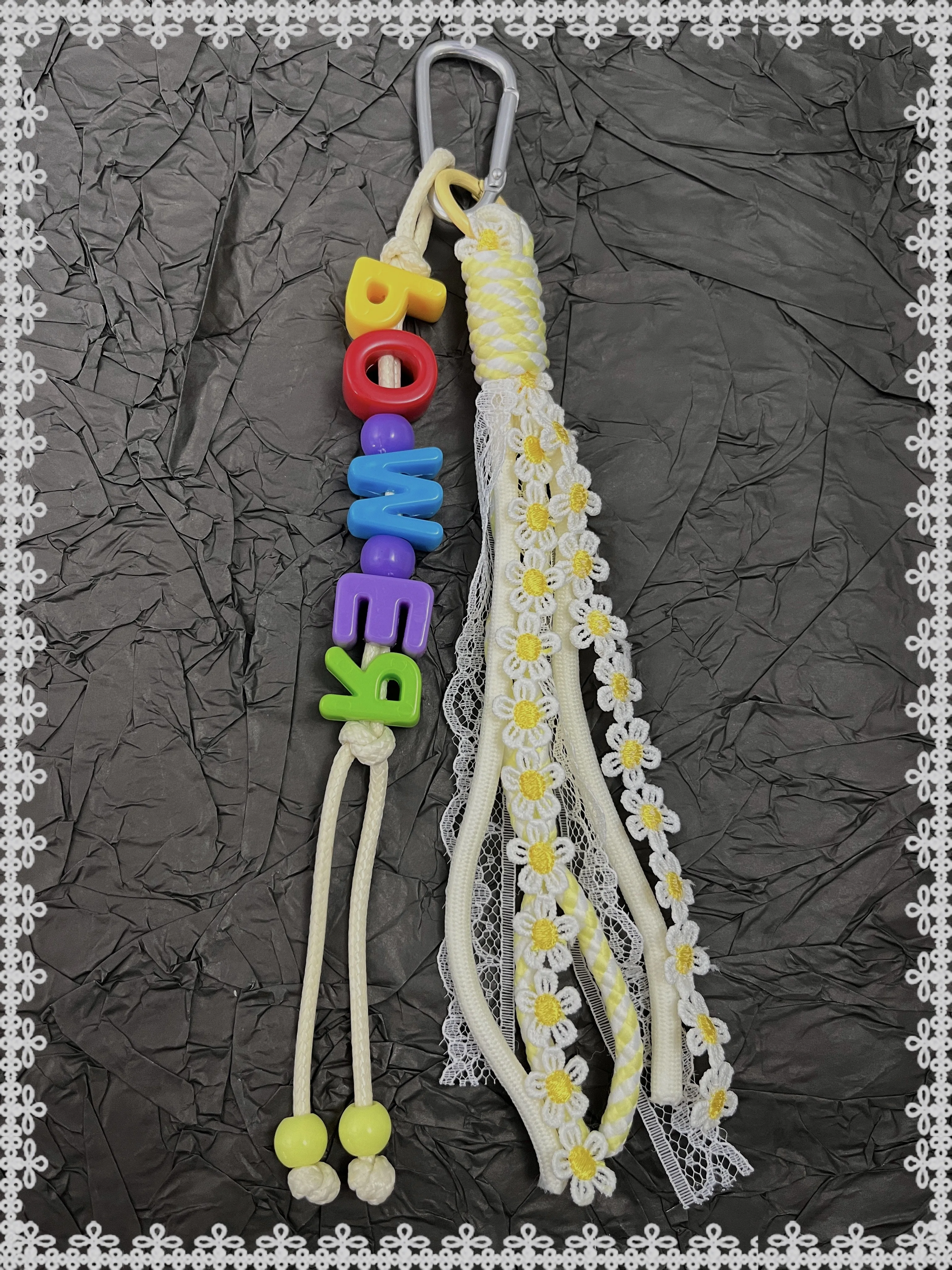 Kpop المعبود GD 'POWER' حبل المنسوجة المفاتيح GD الحفل دعم قلادة الديكور على ظهره المفاتيح قلادة VIP المشجعين هدية