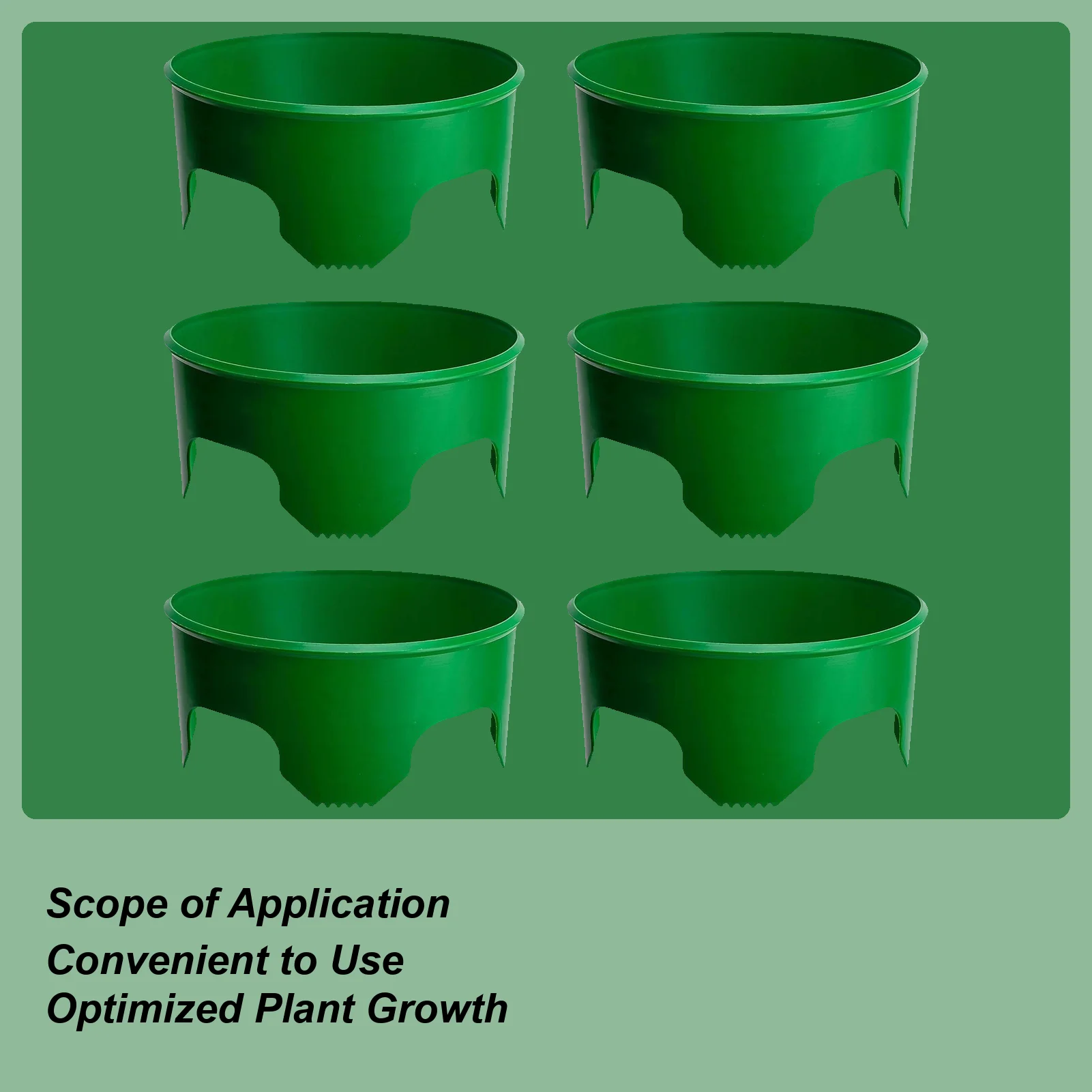 

Planting Rings 6 Pieces Water Saver Decorative Protective Ring For Outdoor Lawn Yard Greenhouse Vegetable Shrub Flower Bed