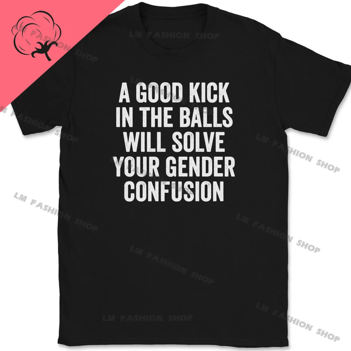 A Good Kick in The Balls Mens Graphic TShirts Men\'s Clothing Short Sleeve Tops Cotton Tees Women\'s Printed T-Shirt