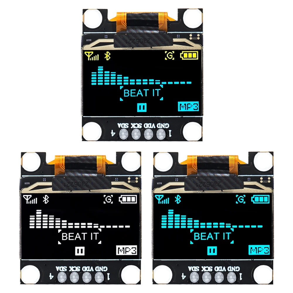 product 0.96 inch OLED IIC White/YELLOW BLUE/BLUE 12864 OLED Display Module I2C SSD1315 LCD Screen Board for Arduino