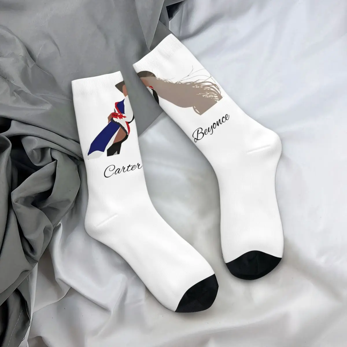 Carter Beyonce Socks country Gothic Stockings Unisex Men Medium Soft Running Sports Socks Autumn Graphic Anti-Slip Socks