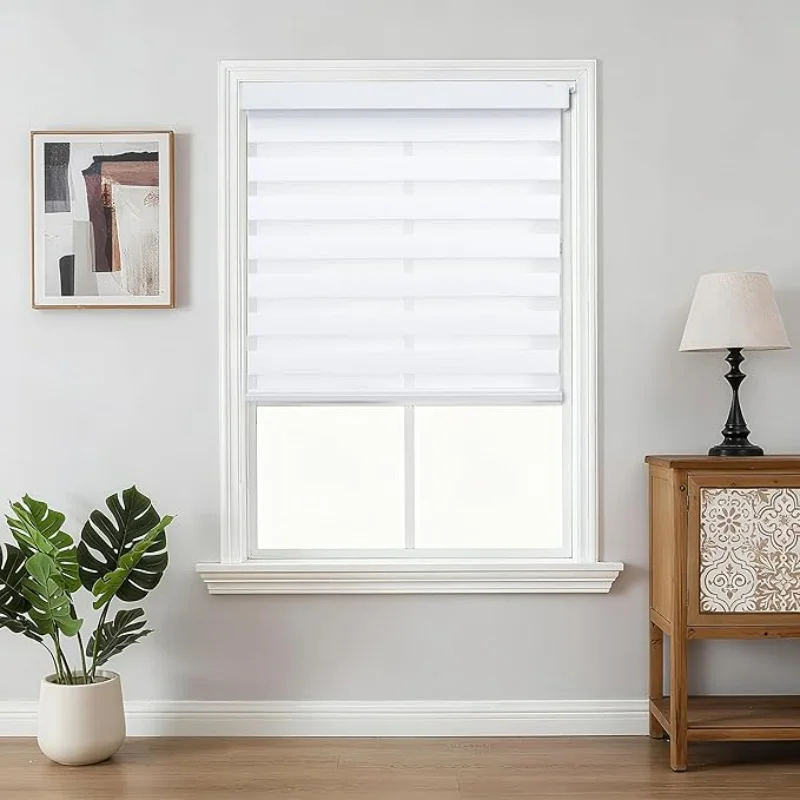 China Factory Wholesal Fashion Light Filtering Manual Waterproof 100% Polyester Zebra Blinds Fabric Roll For Window