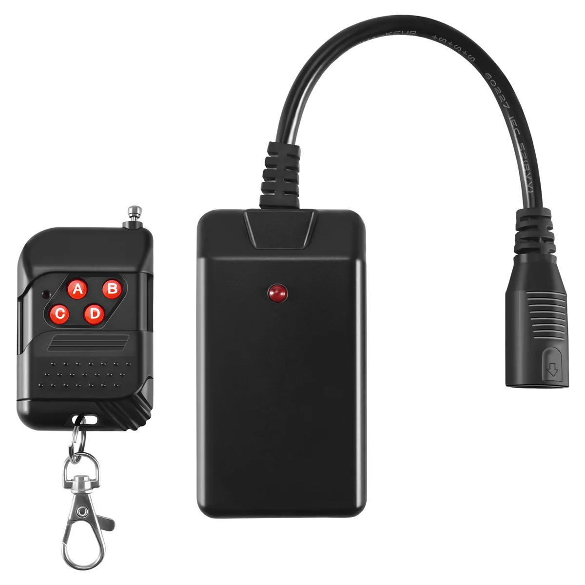 แบบพกพา 3 Pins XLR รีโมทคอนโทรลไร้สายสําหรับเครื่องหมอกควัน DJ Stage Controller Receptor Fogging 400W 900