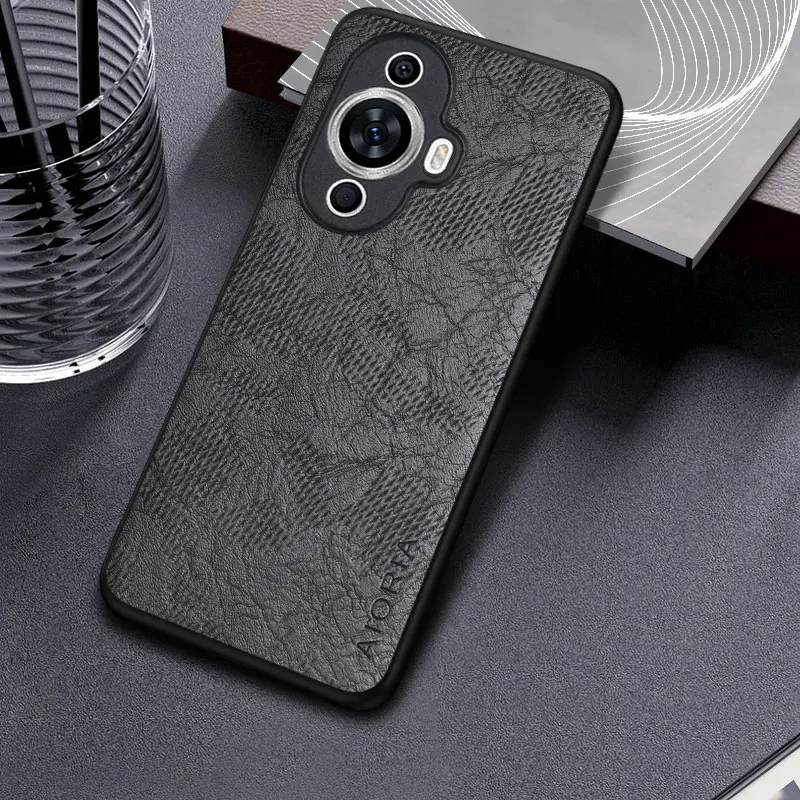 Case for Huawei Nova 12S 12 SE 12i Business wind cortex pattern Leather cover for nova 12s case