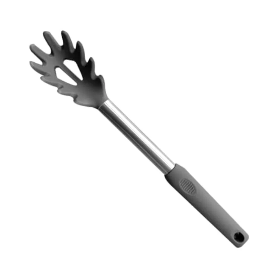 Hitzebeständige Silikon-Nudelgabel, Küchenwerkzeug zum Servieren von Nudeln und Spaghetti, BPA-freies Sieb-Design, langlebig und sicher