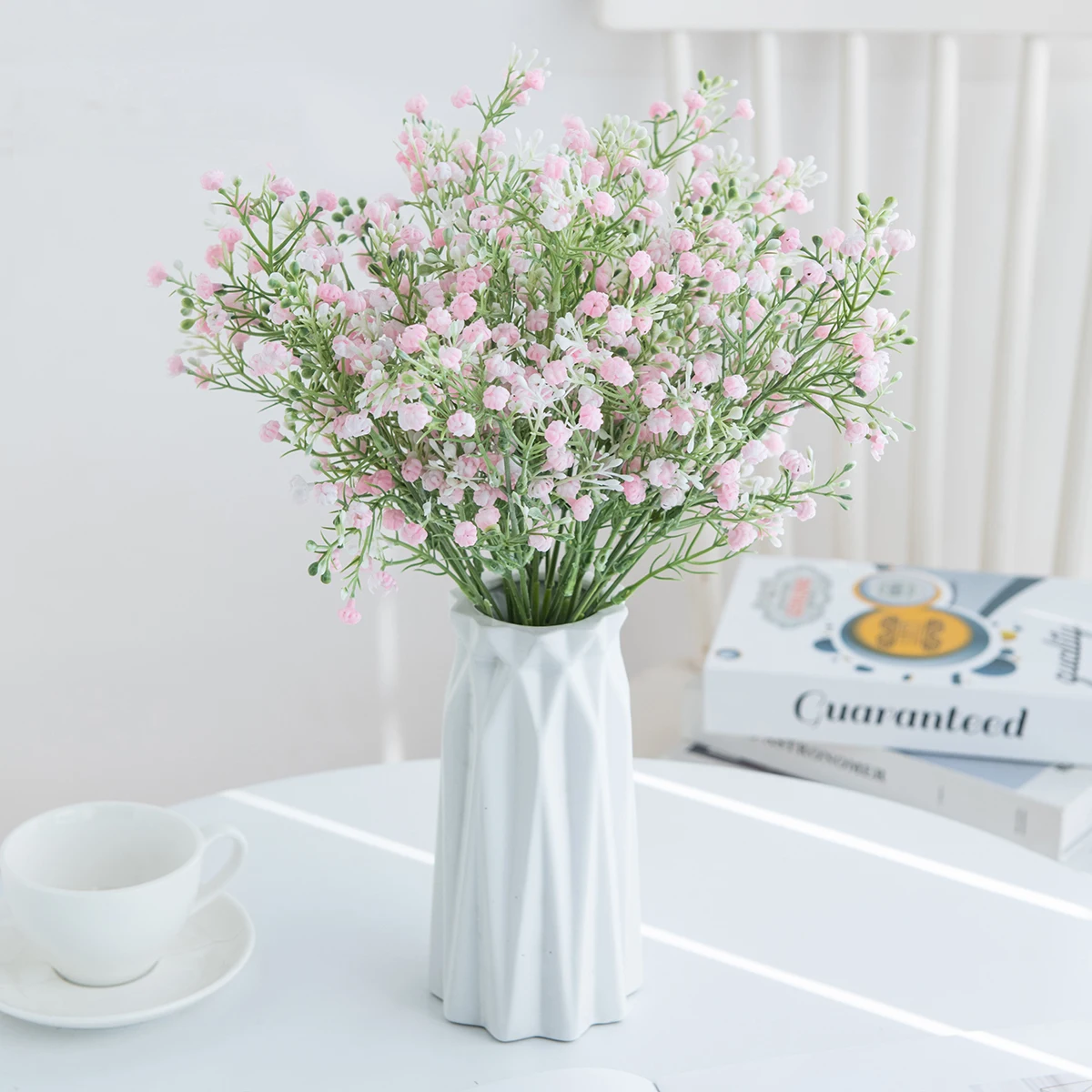 Planta de Flores Artificiales de Gypsophila de Alta Calidad para Ramos de Novia, Decoración del Hogar, Jarrones, Regalos DIY y Arreglos Atmosféricos