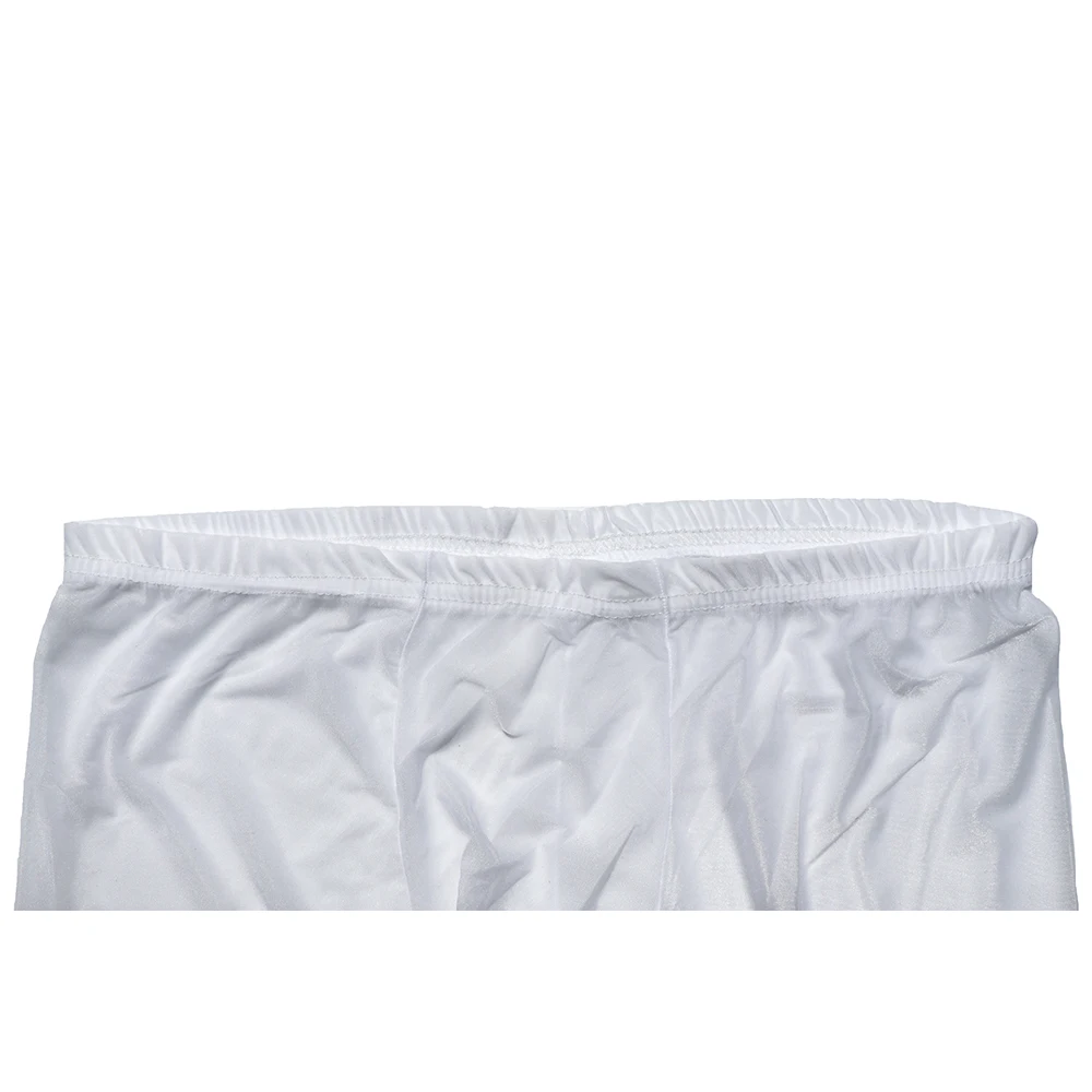 

Men's Sexy Bulge Pouch Long Pants Tights Trousers See Through Homewear Male Solid Color Leggings Stretchy Smooth Sleep Bottoms