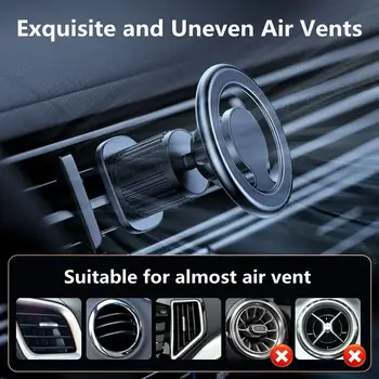 磁吸式車用手機支架,支援GPS手機,適用於Macsafe、iPhone 15/14/13/12、三星、小米等手機。 8 最佳銷售 磁吸式車用支架 - №3